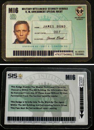 007�W�F�[���X�{���h�@�_�j�G���N���C�O�Ł@ID�J�[�h�@�v���b�v���v���J