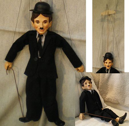 チャップリン マリオネット 手作りチェコ製操り人形