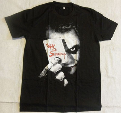 バットマン ダークナイト ジョーカーTシャツ Why so serious? S 在庫有り